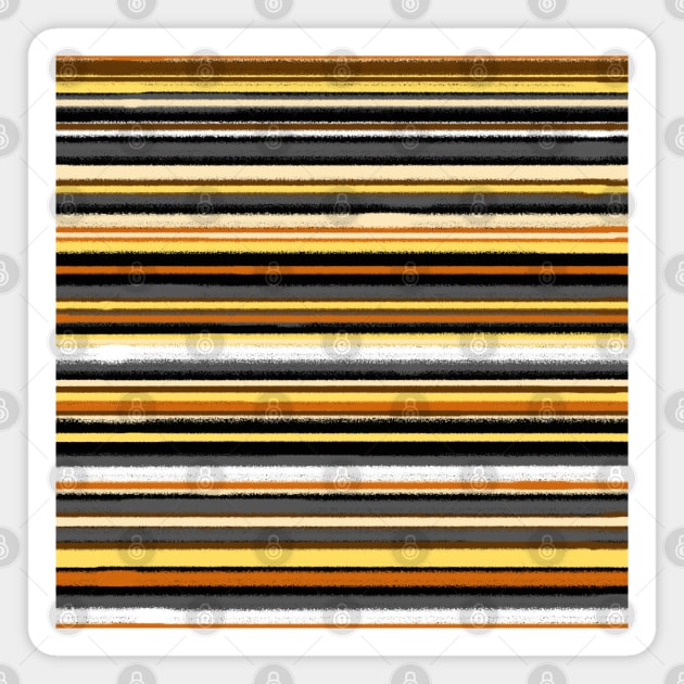 Bear Flag grunge stripes Magnet by TooCoolUnicorn